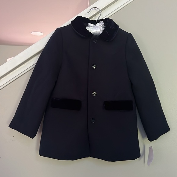 Edgehill Collection Boys Long Sleeve Button Front Dress Coat - Picture 4 of 12